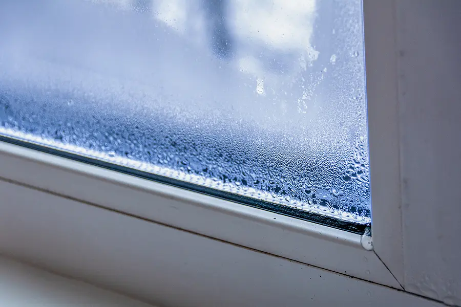 Condensation building up between glass panes could mean its time to get your windows replaced.